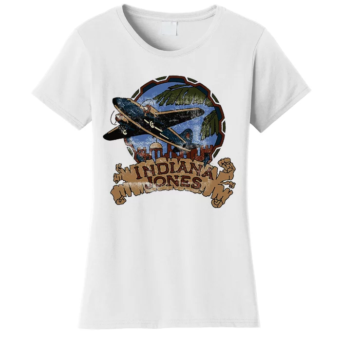 Lucasfilm I.N.D.I.A.N.A J.O.N.E.S Adventure Plane Vintage Women's T-Shirt