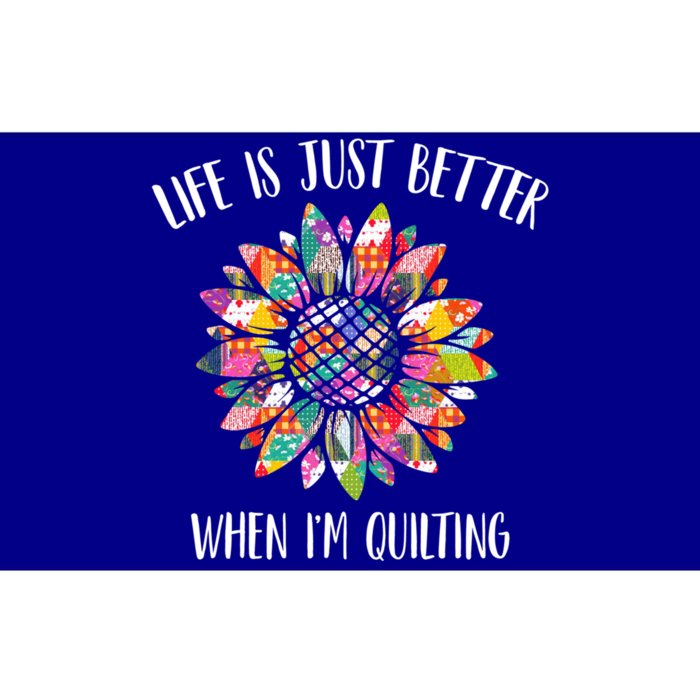 Life Is Just Better When I'm Quilting Funny Sewing Quilter Gift Bumper Sticker