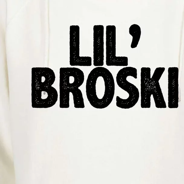 lil' broski Womens Funnel Neck Pullover Hood