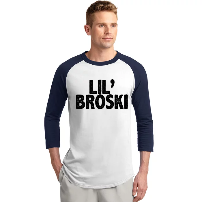 lil' broski Baseball Sleeve Shirt