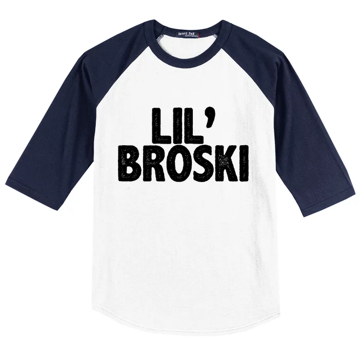 lil' broski Baseball Sleeve Shirt