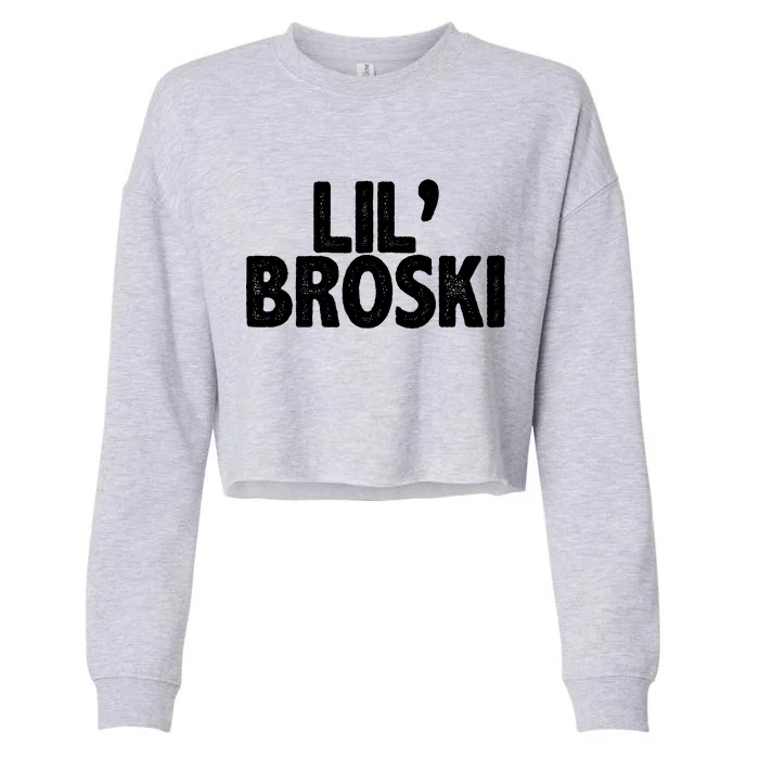 lil' broski Cropped Pullover Crew