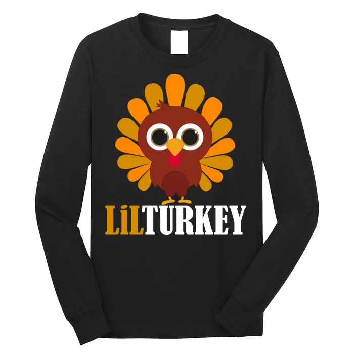 Lil Turkey Cute Thanksgiving Long Sleeve Shirt