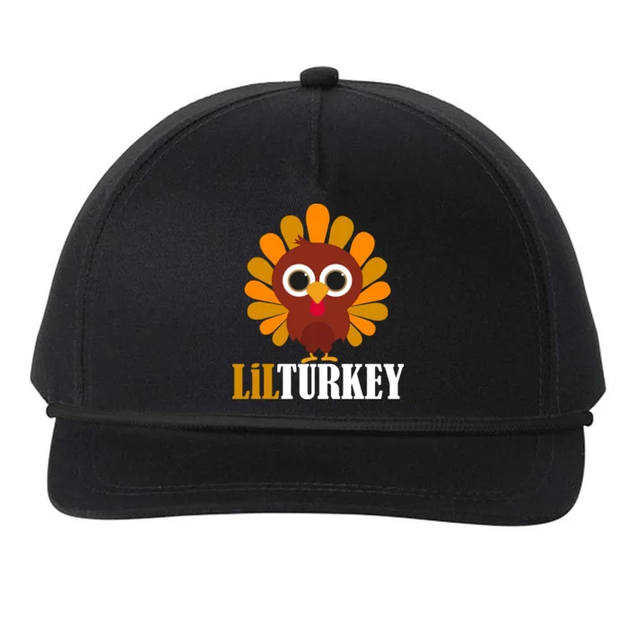 Lil Turkey Cute Thanksgiving Snapback Five-Panel Rope Hat