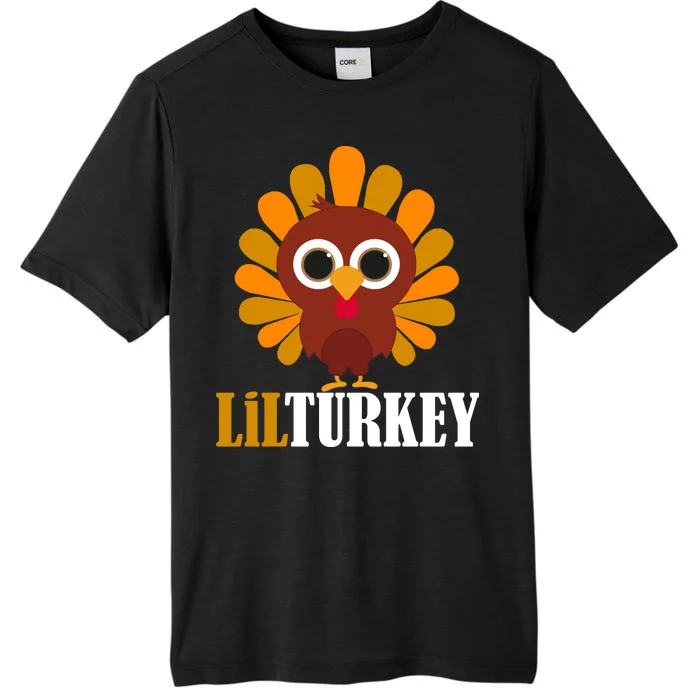 Lil Turkey Cute Thanksgiving ChromaSoft Performance T-Shirt