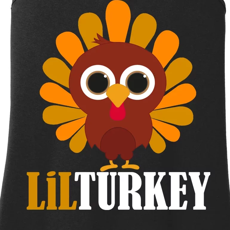 Lil Turkey Cute Thanksgiving Ladies Essential Tank