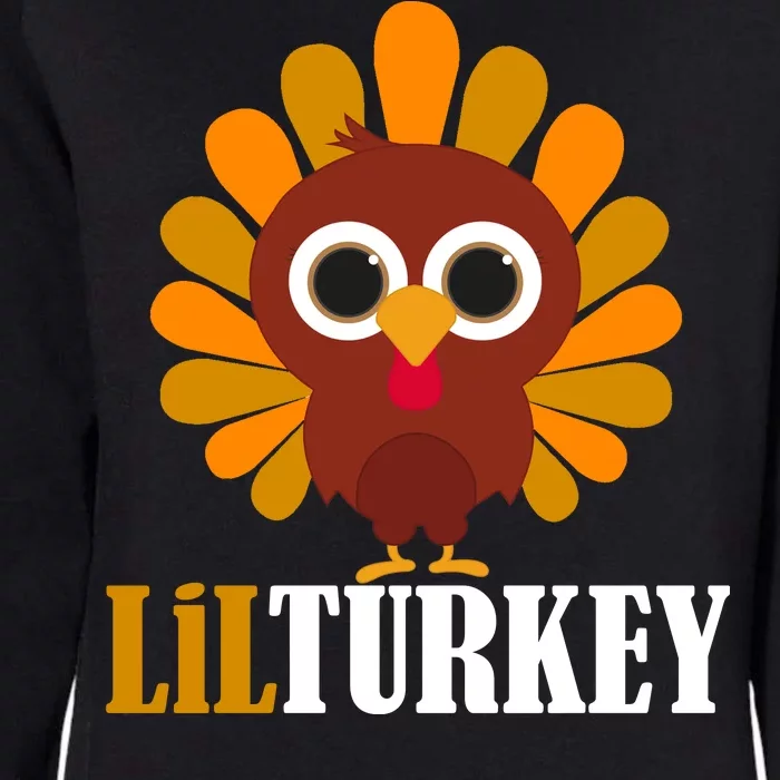 Lil Turkey Cute Thanksgiving Womens California Wash Sweatshirt