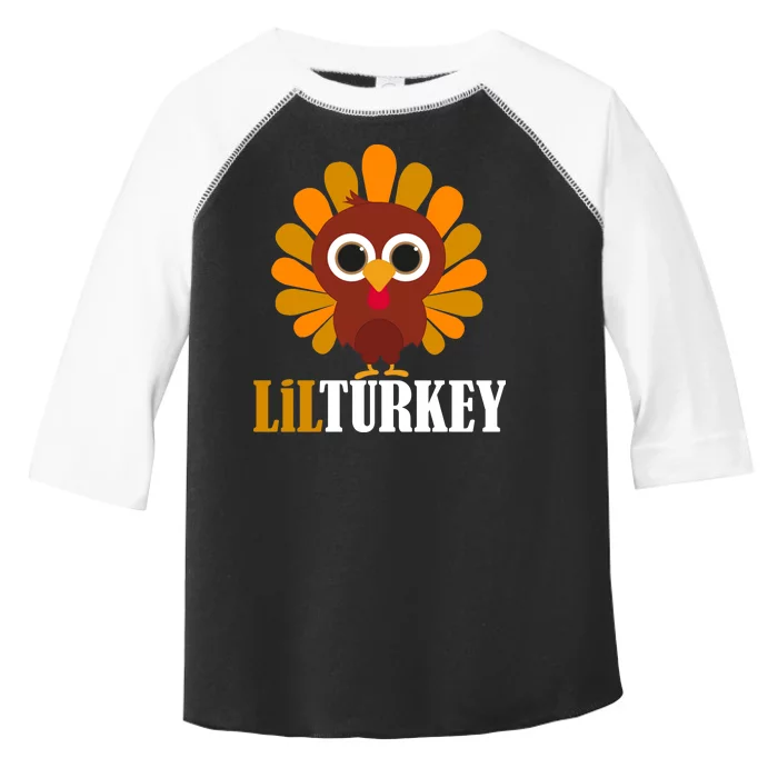 Lil Turkey Cute Thanksgiving Toddler Fine Jersey T-Shirt