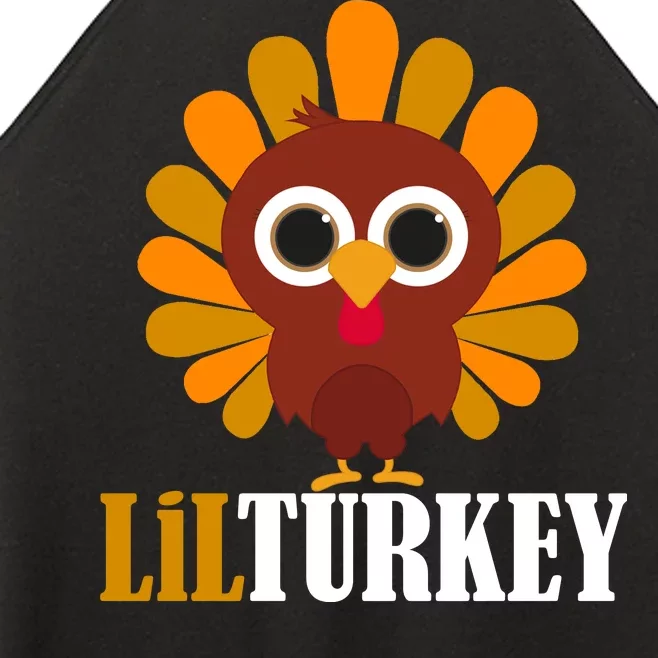 Lil Turkey Cute Thanksgiving Women’s Perfect Tri Rocker Tank