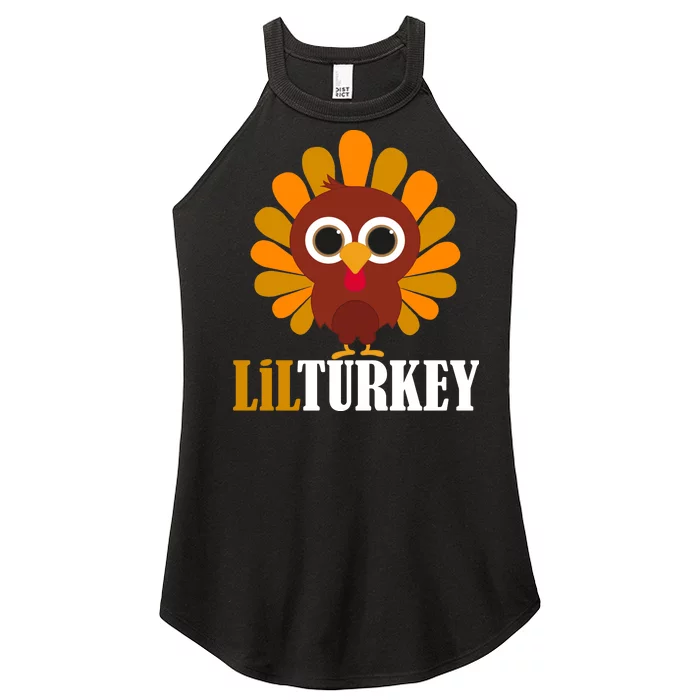 Lil Turkey Cute Thanksgiving Women’s Perfect Tri Rocker Tank