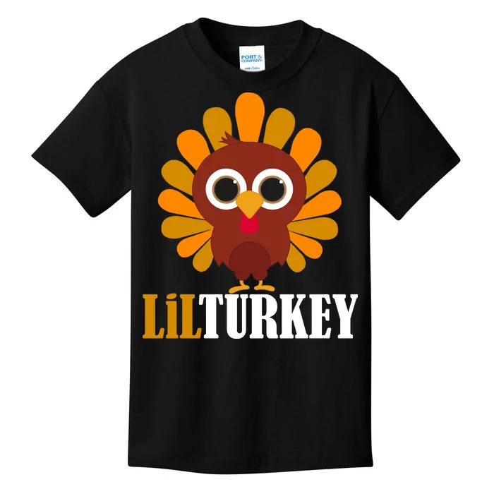 Lil Turkey Cute Thanksgiving Kids T-Shirt