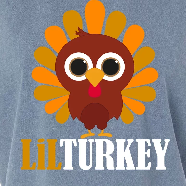 Lil Turkey Cute Thanksgiving Garment-Dyed Women's Muscle Tee