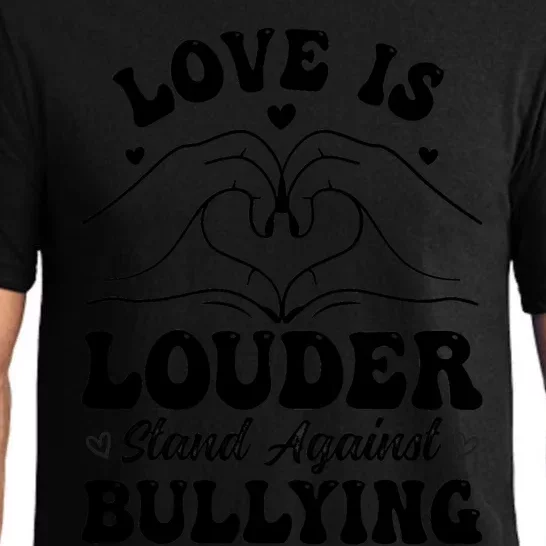 Love Is Louder Anti Bullying Kids Unity Day Orange Be Kind Pajama Set