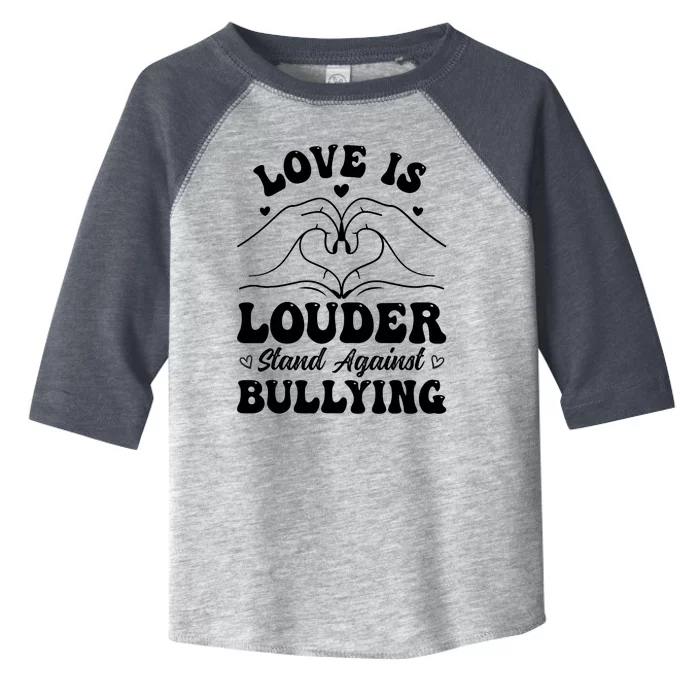 Love Is Louder Anti Bullying Kids Unity Day Orange Be Kind Toddler Fine Jersey T-Shirt