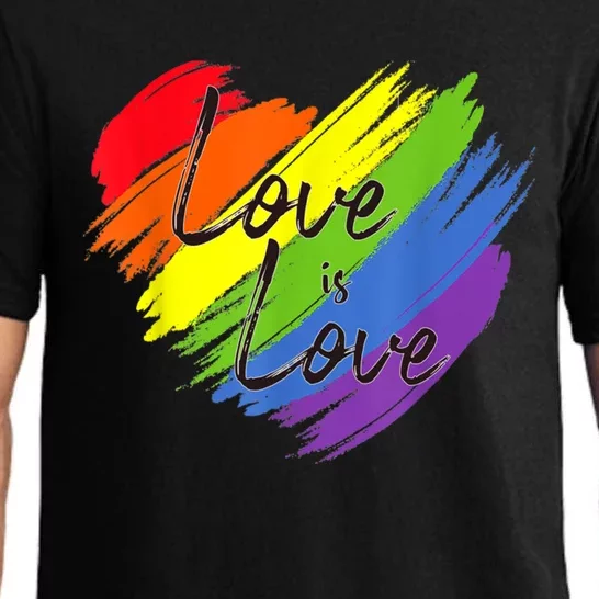 Love Is Love Gay Pride Month Cute Lgbtq Rainbow Pride Great Gift Pajama Set