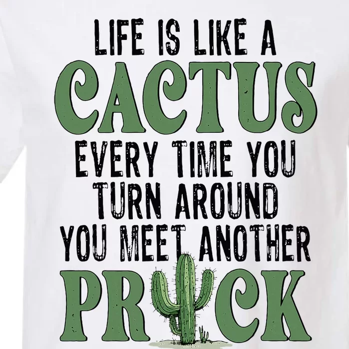 Life Is Like A Cactus Every Time You Turn Around Garment-Dyed Heavyweight T-Shirt