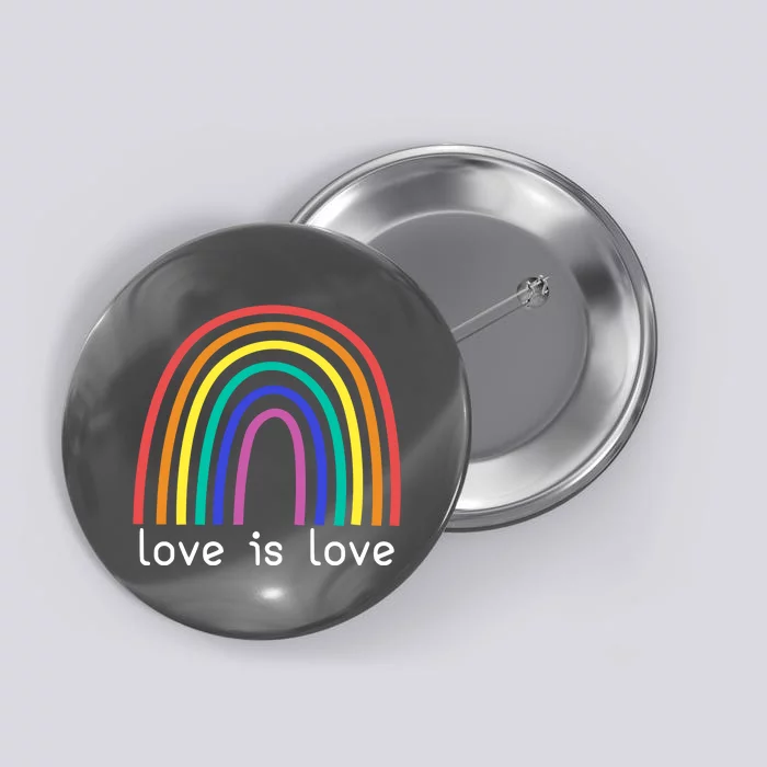 Love Is Love Rainbow Pride Month Button