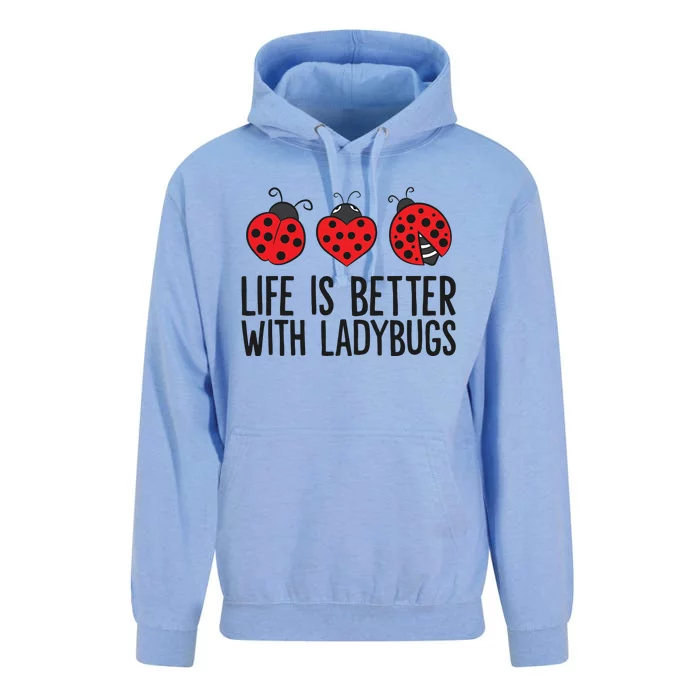 Ladybug Insects Life Is Better With Ladybugs Unisex Surf Hoodie