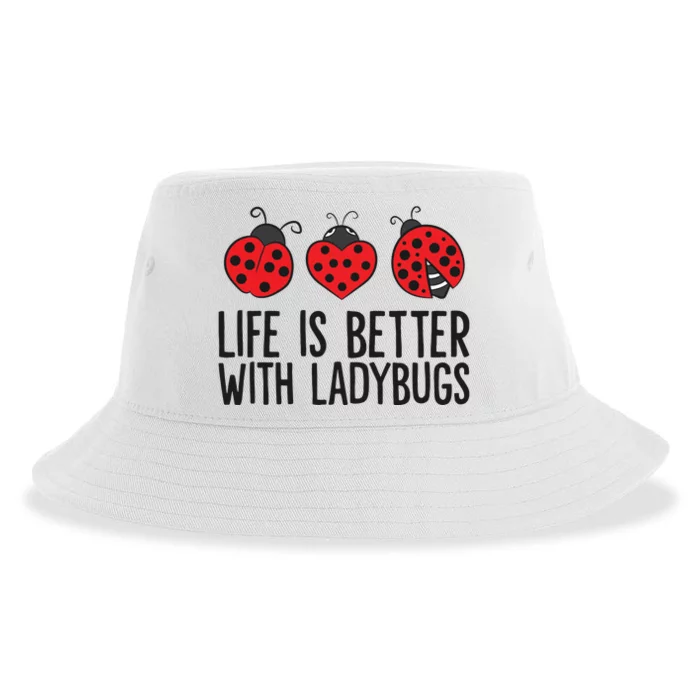 Ladybug Insects Life Is Better With Ladybugs Sustainable Bucket Hat