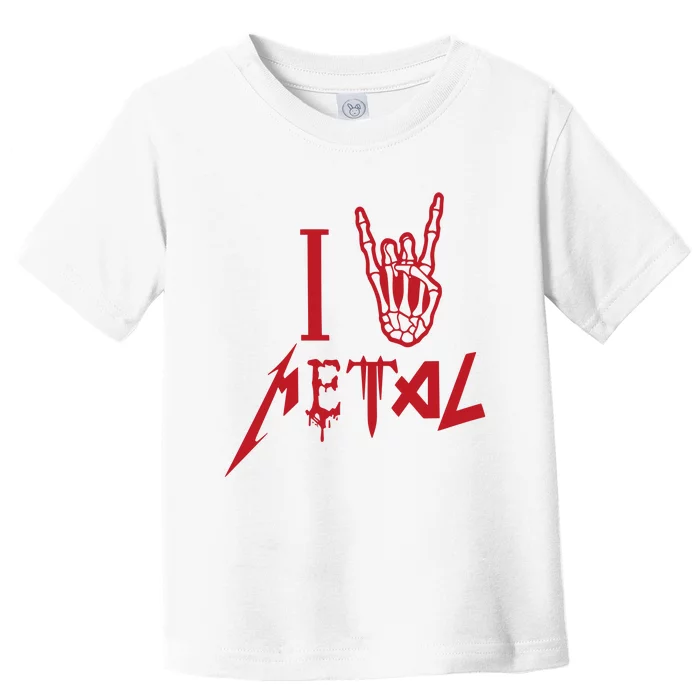 Loudwire I Love Metal Toddler T-Shirt