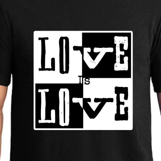 Love IS Love Typography Square Pajama Set