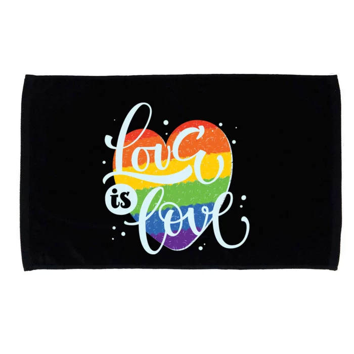 Love Is Love LGBT Pride Microfiber Hand Towel