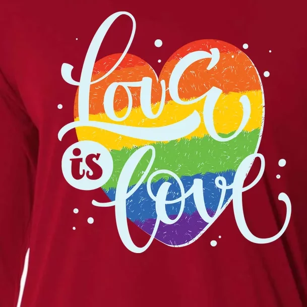 Love Is Love LGBT Pride Cooling Performance Long Sleeve Crew