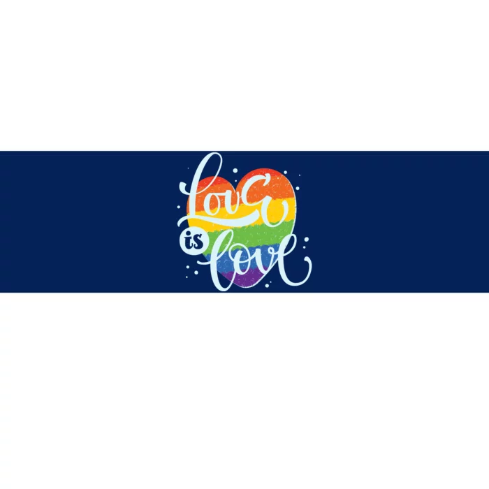 Love Is Love LGBT Pride Bumper Sticker