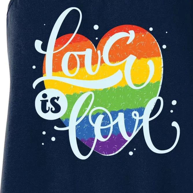 Love Is Love LGBT Pride Women's Racerback Tank