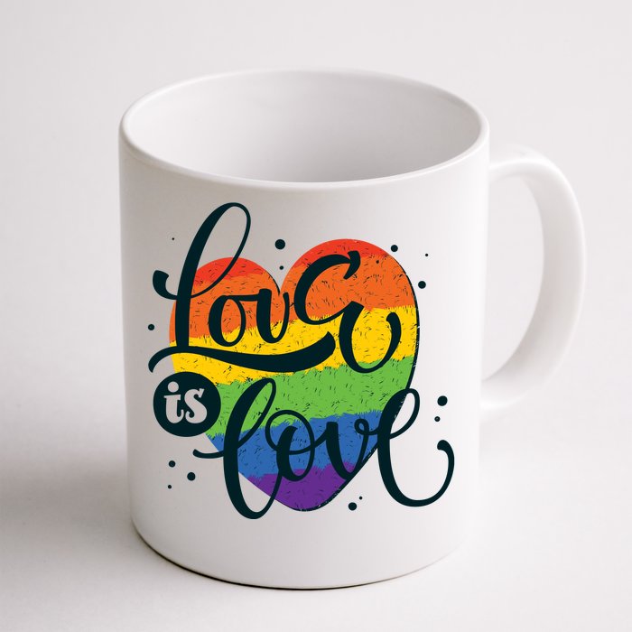 Love Is Love LGBT Pride Front & Back Coffee Mug