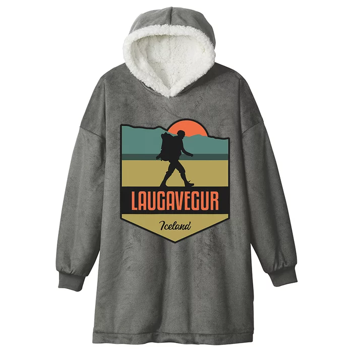 Laugavegur Iceland Hooded Wearable Blanket