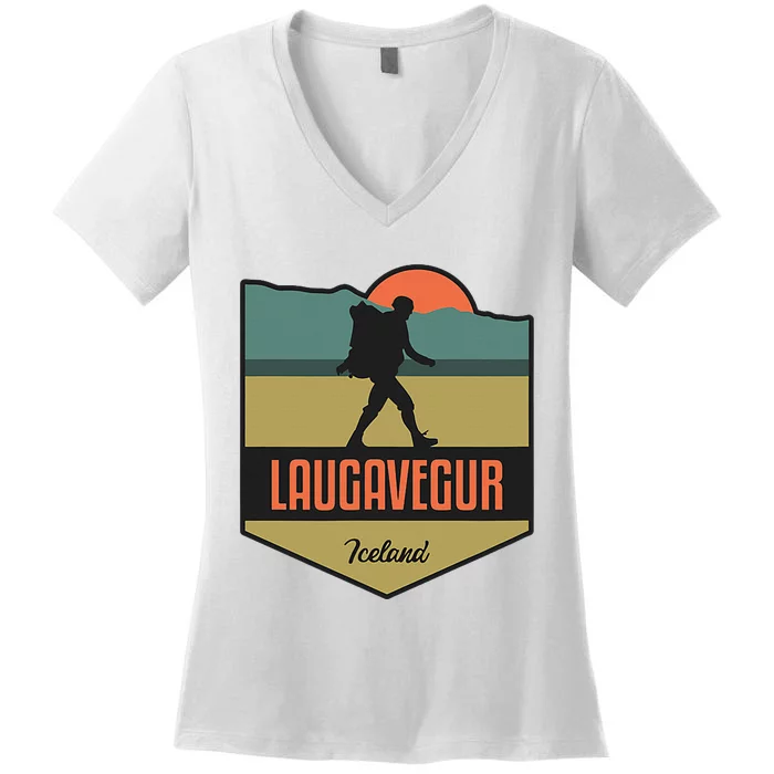 Laugavegur Iceland Women's V-Neck T-Shirt