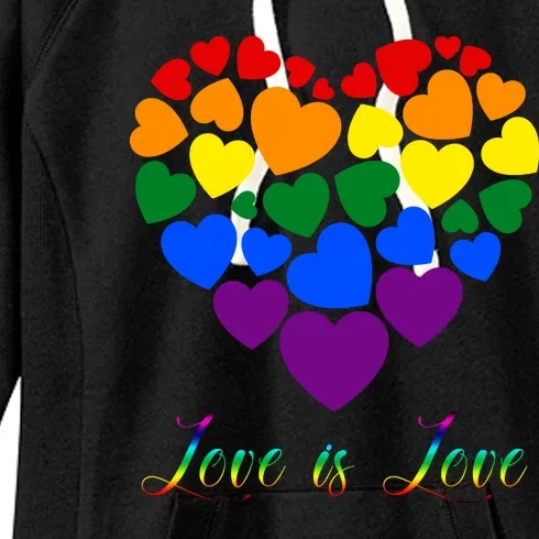 Love Is Love Pride Heart Women's Fleece Hoodie