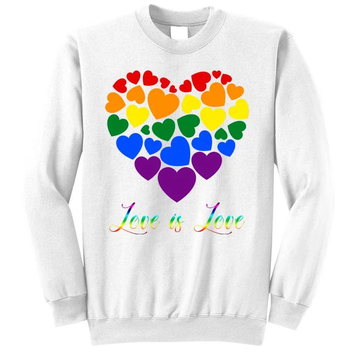 Love Is Love Pride Heart Sweatshirt