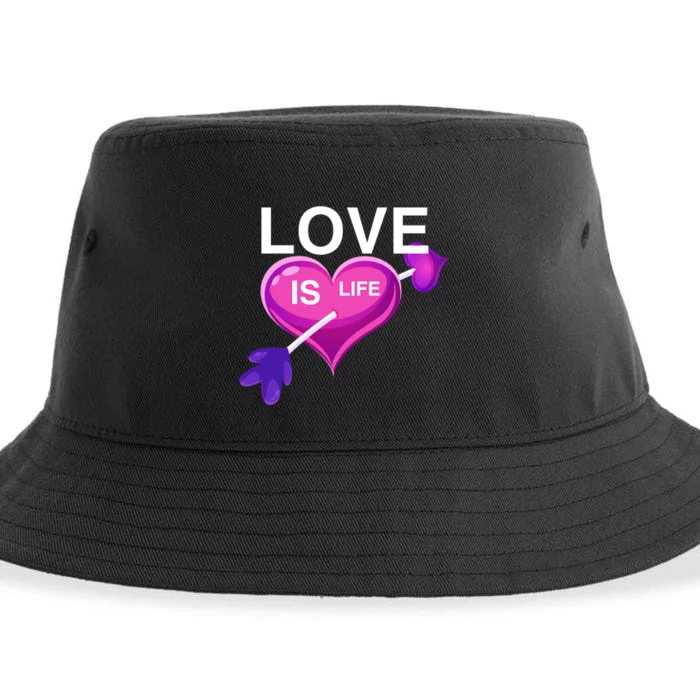 Love Is Life Sustainable Bucket Hat