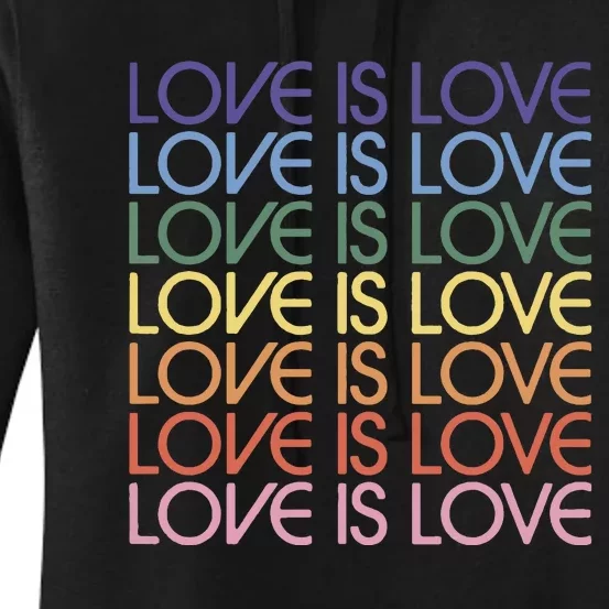 Love Is Love Pride Women's Pullover Hoodie