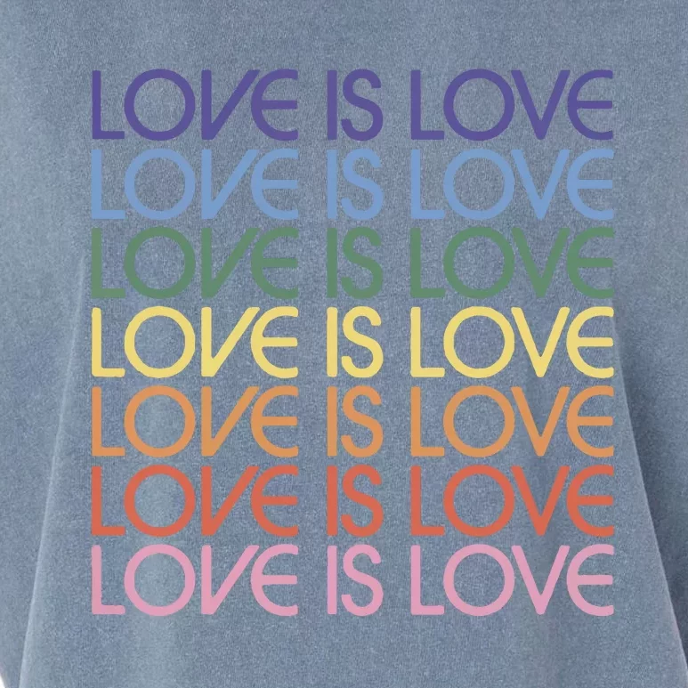 Love Is Love Pride Garment-Dyed Women's Muscle Tee