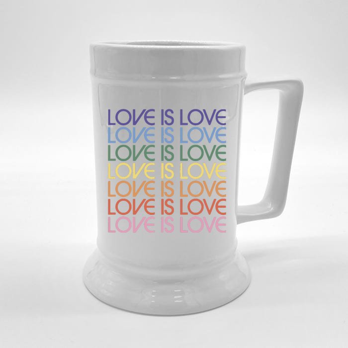 Love Is Love Pride Front & Back Beer Stein