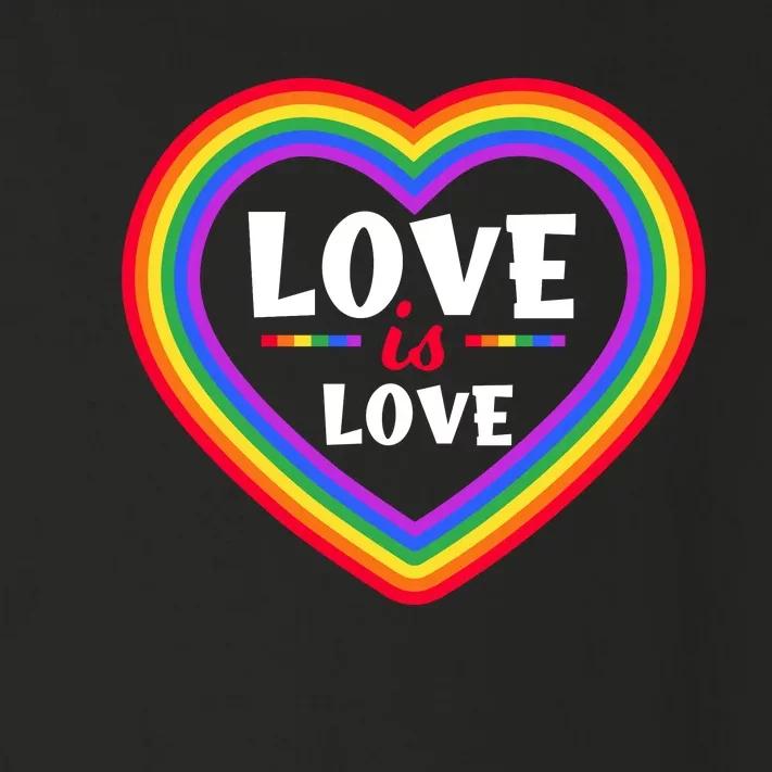 Love Is Love Lgbt Pride Graphic Toddler Long Sleeve Shirt