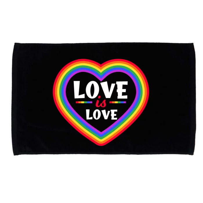 Love Is Love Lgbt Pride Graphic Microfiber Hand Towel