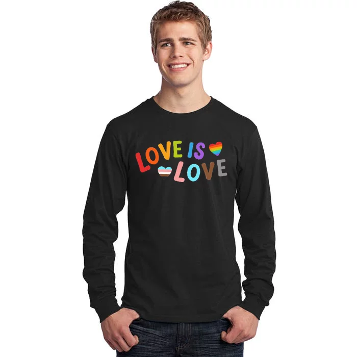 Love is Love Pride Month LGBTQ Peace No Hate Classic Tall Long Sleeve T-Shirt