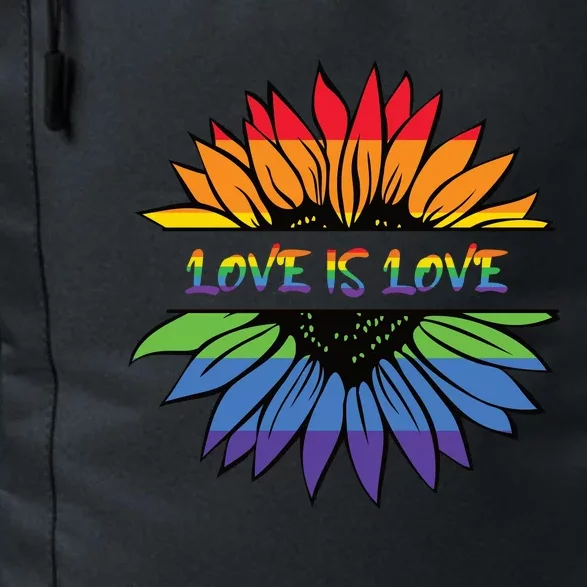 Love Is Love Rainbow Pride Graphic Daily Commute Backpack