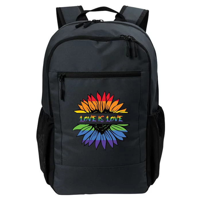 Love Is Love Rainbow Pride Graphic Daily Commute Backpack