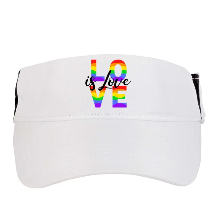 Love Is Love LGBTQ Pride Adult Drive Performance Visor