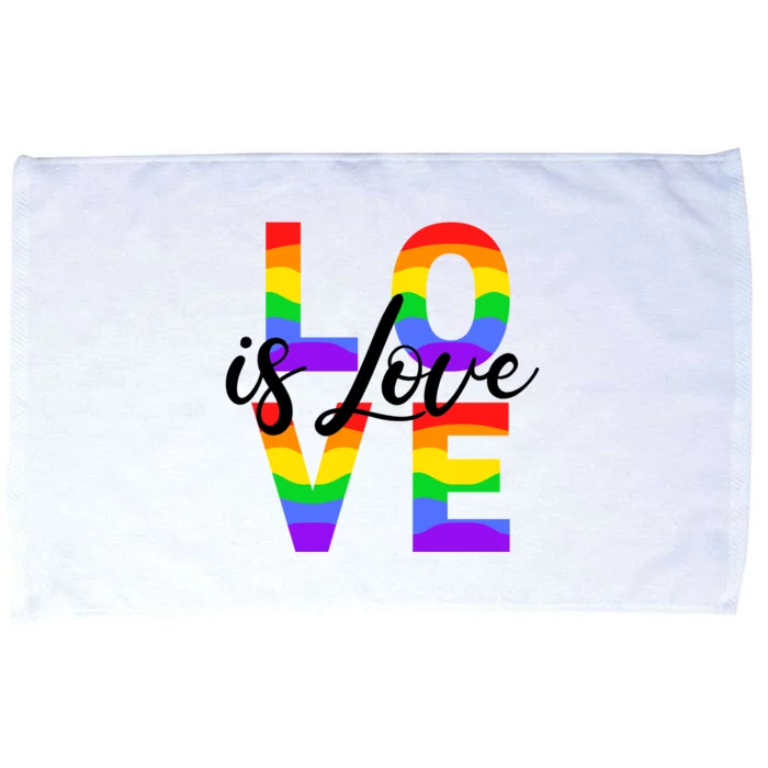 Love Is Love LGBTQ Pride Microfiber Hand Towel