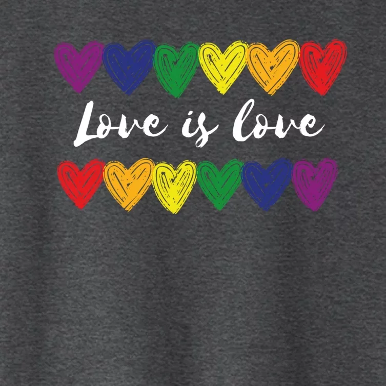 Love Is Love Gift Women's Crop Top Tee