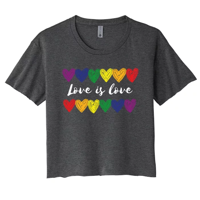 Love Is Love Gift Women's Crop Top Tee