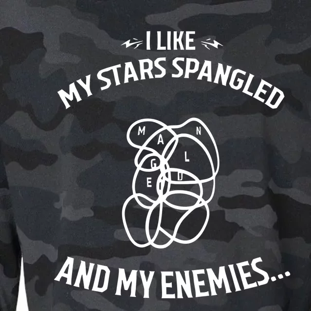 Limited I Like My Stars Spangled And My Enemies Cropped Pullover Crew