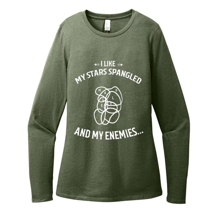 Limited I Like My Stars Spangled And My Enemies Womens CVC Long Sleeve Shirt