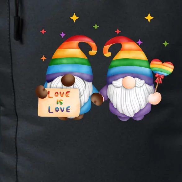 Love Is Love Rainbow Gnome Daily Commute Backpack